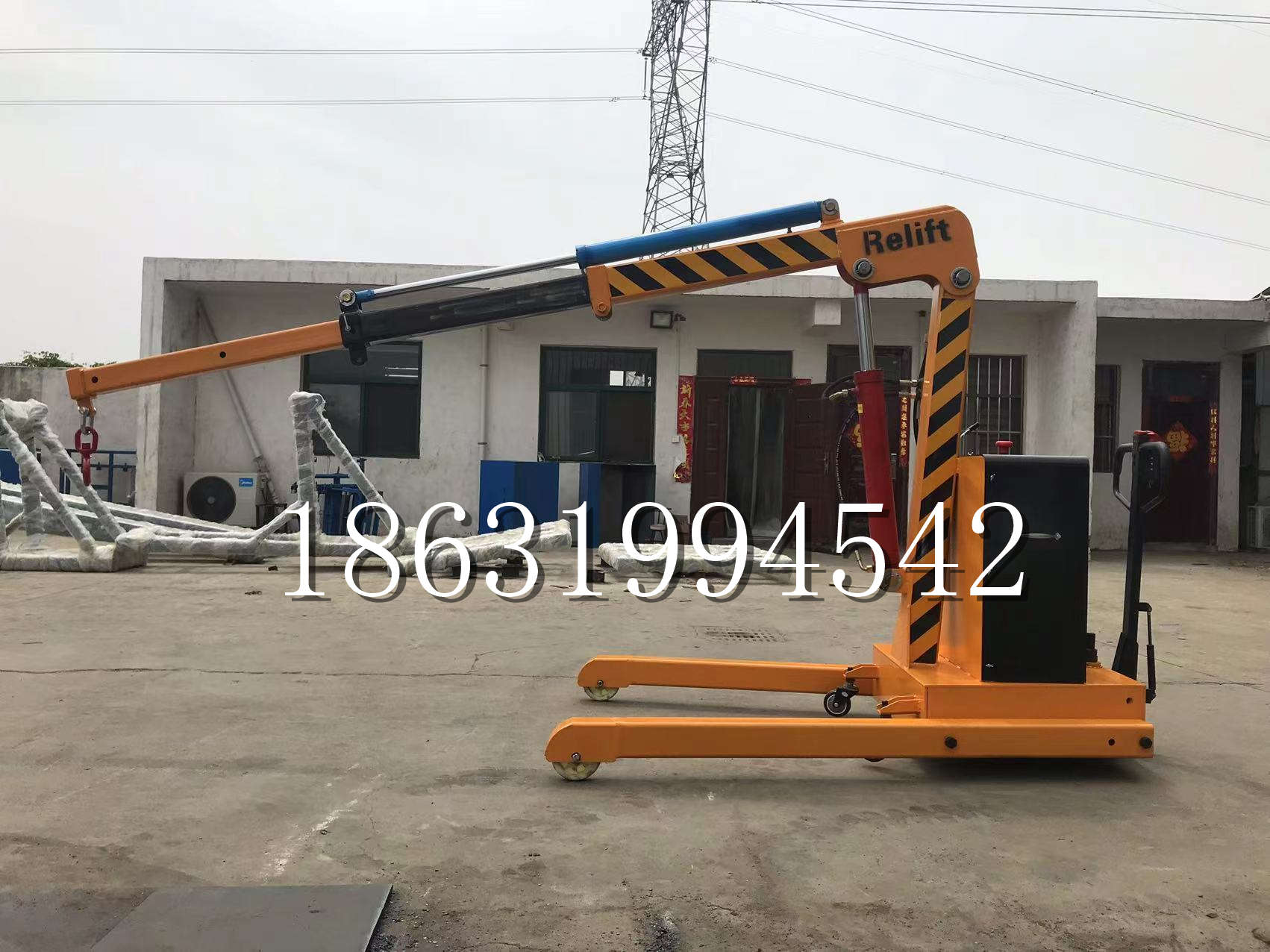 涿州市久征定做3吨三轮随车吊 农用园林绿化移树吊 平板工程用小吊机